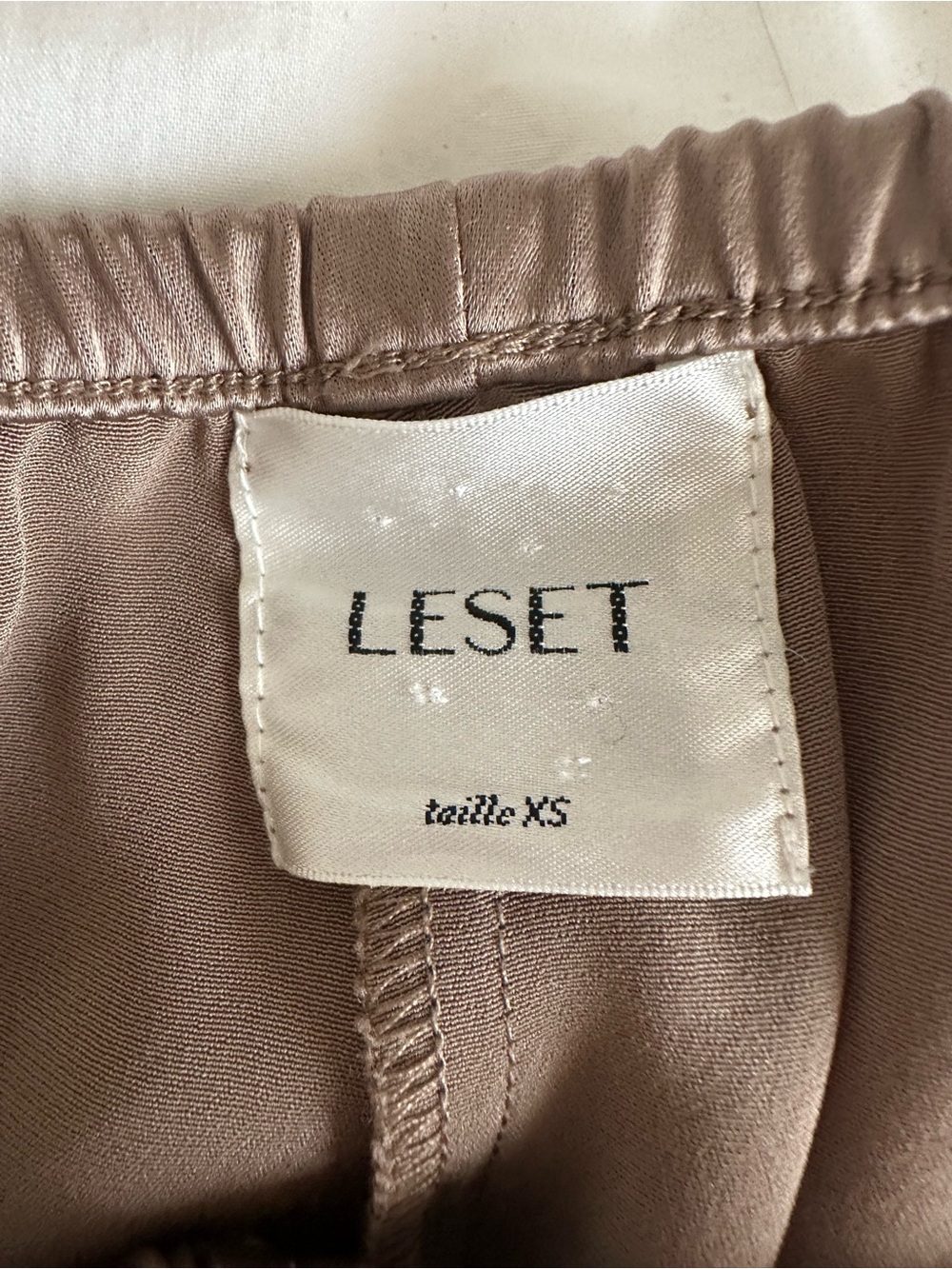 Leset Barb Satin Wide Leg Pants View 3